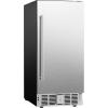 imageEUHOMY Beverage Refrigerator 15 Inch Under Counter 127 Can Beverage Fridge with Stainless Steel Door Beverage Cooler Builtin and Undercounter Drink Fridge  Soda Cola