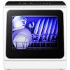 EUHOMY Countertop Dishwasher with 5L Built-in Water Tank& Inlet Hose Portable Mini Dishwashers with 6 Programs for Small Apartments, Dorms and RVs,High-Temp& Air-Dry Function, No Hookup Needed