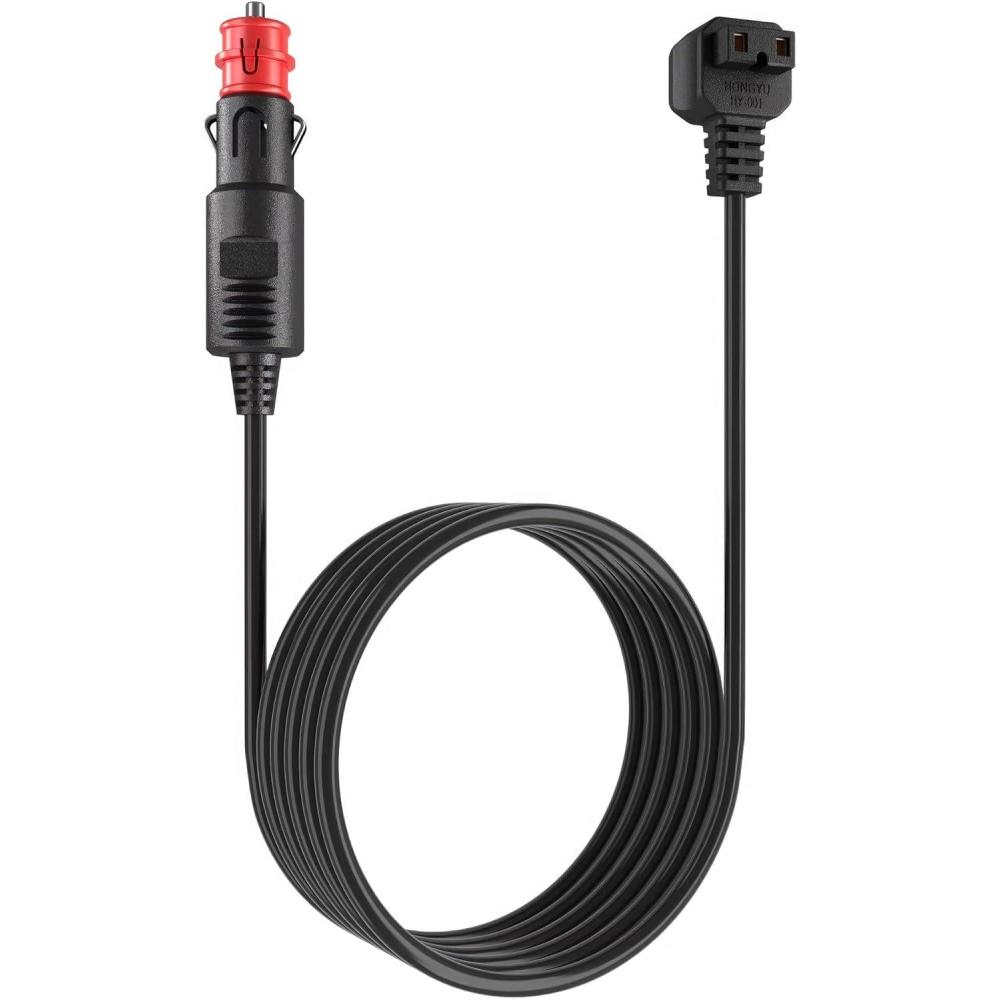 imageEUHOMY 116FT35M 12V DC Power Cord Cable DC Power Cord 12V for Car Refrigerator Portable Freezer Electric Cooler 2 Pin Lead Cable Plug Wire Compatible with 12 Volt Refrigerator