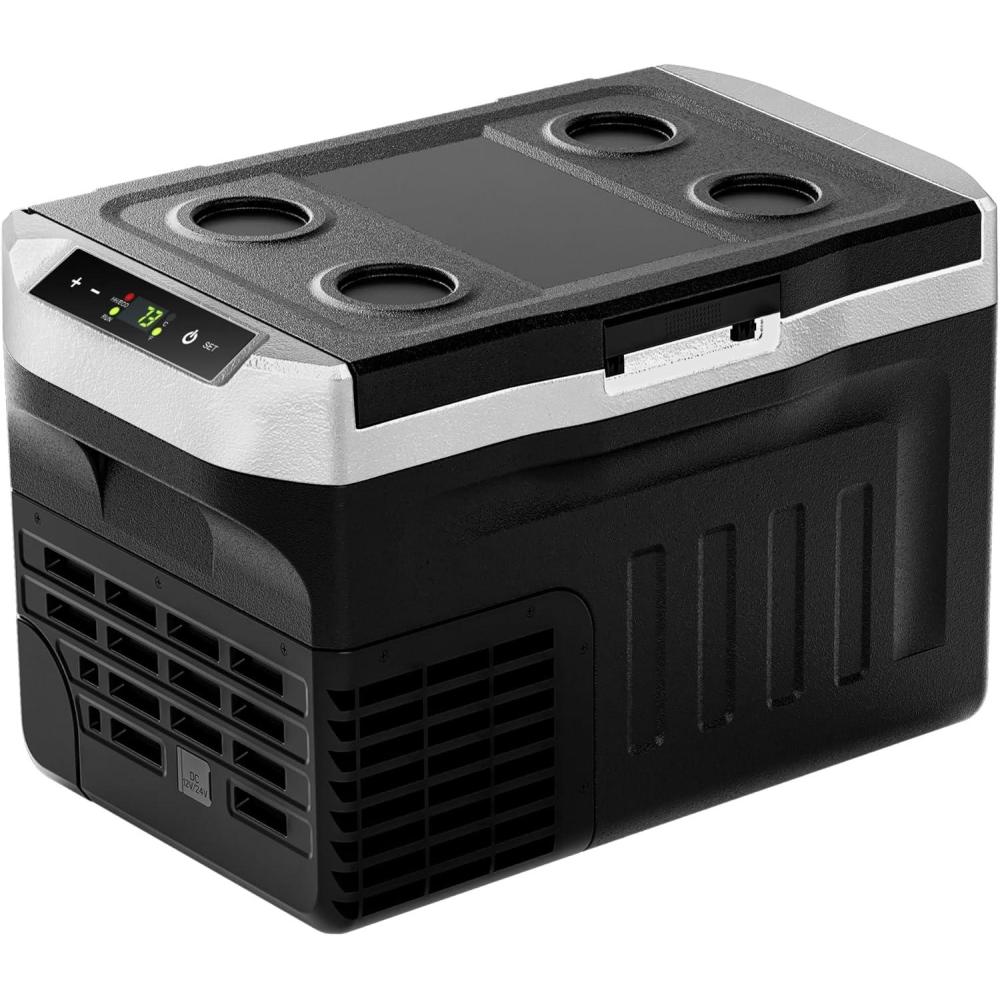 imageEUHOMY 12 Volt Refrigerator 22QT21L 12V Cooler Compressor Electric Cooler 468 12V Fridge 1224V DC 110240V AC Portable Freezer for Camping Travel Truck Home22 Quart