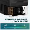 EUHOMY 12 Volt Refrigerator, 22QT(21L) 12V Cooler, Compressor Electric Cooler -4℉~68℉, 12V Fridge 12/24V DC 110-240V AC, Portable Freezer for Camping, Travel, Truck, Home(22 Quart)