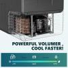 EUHOMY 12 Volt Refrigerator, 22QT(21L) 12V Cooler, Compressor Electric Cooler -4℉~68℉, 12V Fridge 12/24V DC 110-240V AC, Portable Freezer for Camping, Travel, Truck, Home(32 Quart)