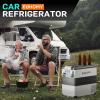 EUHOMY 12 Volt Refrigerator, 48QT(45L) Electric Cooler, 12V Fridge APP Control, 12V Cooler -4℉~68℉, Portable Freezer 12/24V DC 110-240V AC for Camping, Travel, Truck, Home(59QT)
