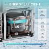 EUHOMY 12 Volt Refrigerator, 48QT(45L) Electric Cooler, 12V Fridge APP Control, 12V Cooler -4℉~68℉, Portable Freezer 12/24V DC 110-240V AC for Camping, Travel, Truck, Home(37QT)