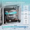 EUHOMY 12 Volt Refrigerator, 48QT(45L) Electric Cooler, 12V Fridge APP Control, 12V Cooler -4℉~68℉, Portable Freezer 12/24V DC 110-240V AC for Camping, Travel, Truck, Home(48QT)