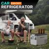 EUHOMY 12 Volt Refrigerator, 48QT(45L) Electric Cooler, 12V Fridge APP Control, 12V Cooler -4℉~68℉, Portable Freezer 12/24V DC 110-240V AC for Camping, Travel, Truck, Home(37QT)