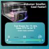 EUHOMY 12 Volt Refrigerator, 58QT(55L) 12V Fridge, Electric Cooler 12/24V DC 120-240V AC -4℉~68℉, 12V Freezer Removable Divider, Car Fridge For Camping, RV, Travel, Fishing, Outdoor(48QT)