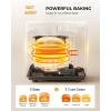 EUHOMY Bread Maker Machine 13-in-1 Bread Machine, Dough Maker, Auto Nut Dispenser & Ceramic Pan, 2LB and 3 Loaf Sizes & 3 Crust Colors, 650W Bread Machine with Keep Warm Set, Whole Wheat(NEW Bread Maker 13 Programs)