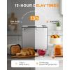 EUHOMY Bread Maker Machine 13-in-1 Bread Machine, Dough Maker, Auto Nut Dispenser & Ceramic Pan, 2LB and 3 Loaf Sizes & 3 Crust Colors, 650W Bread Machine with Keep Warm Set, Whole Wheat(Bread Maker 13 Programs)