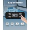 EUHOMY Commercial Under Counter Nugget Ice Maker Machine, 66Lbs/Day, Bulit-in Freestanding Ice Maker with Gravity Drainage, Self-Cleaning & 24H Timer Ice Machine, for Commercial & Home Use(Silver)(66lbs/Day)