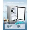 EUHOMY Commercial Under Counter Nugget Ice Maker Machine, 66Lbs/Day, Bulit-in Freestanding Ice Maker with Gravity Drainage, Self-Cleaning & 24H Timer Ice Machine, for Commercial & Home Use(Silver)(66lbs/Day)