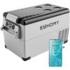 EUHOMY 12 Volt Refrigerator, 48QT(45L) Electric Cooler, 12V Fridge APP Control, 12V Cooler -4℉~68℉, Portable Freezer 12/24V DC 110-240V AC for Camping, Travel, Truck, Home(37QT)