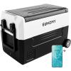 EUHOMY 12 Volt Refrigerator, 58QT(55L) 12V Fridge, Electric Cooler 12/24V DC 120-240V AC -4℉~68℉, 12V Freezer Removable Divider, Car Fridge For Camping, RV, Travel, Fishing, Outdoor(48QT)