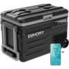 EUHOMY 12 Volt Refrigerator, 59QT(55L) 12V Fridge APP Control, Electric Cooler 12/24V DC 110-240V AC, Car Refrigerator 0℉~68℉, 12 Volt Cooler for Camping, Trip, Truck, Boating, Outdoor(49QT)