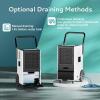 EUHOMY 160 Pints Commercial Dehumidifier, Large Dehumidifier With Drain Hose, Timer and 4 Wheels,Industrial Dehumidifiers for Flood Repair, Drying Basement, Warehouse and Factory(DH-01)