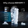 EUHOMY LunaArc Crescent Ice Maker Countertop, 1600Pcs/Day, Ready in 12Mins, Auto Deep Cleaning, Timer, Portable Ice Maker Machine with Clear Ice Cubes for Whiskey/Coffee/Soft Drinks