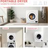 Euhomy 110V Portable Clothes Dryer 850W Compact Laundry Dryers 1.5 cu.ft Front Load Stainless Steel Electric Dryers Machine with Stainless Steel Tub for Apartment,RVs,Dorms,White Easy Control(2.65 Cu.Ft NO.2)