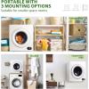 Euhomy 110V Portable Clothes Dryer 850W Compact Laundry Dryers 1.5 cu.ft Front Load Stainless Steel Electric Dryers Machine with Stainless Steel Tub for Apartment,RVs,Dorms,White Easy Control(2.65 Cu.Ft NO.1)