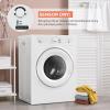 Euhomy Compact Dryer 1.8 cu. ft. Portable Clothes Dryers with Exhaust Duct with Stainless Steel Liner Four Function Small Dryer Machine, Suitable for Apartments, Dorm, RVs, White(3.5 Cu.Ft. No. 1)