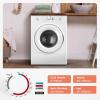 Euhomy Compact Dryer 1.8 cu. ft. Portable Clothes Dryers with Exhaust Duct with Stainless Steel Liner Four Function Small Dryer Machine, Suitable for Apartments, Dorm, RVs, White(3.5 Cu.Ft. No. 1)