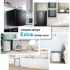 EUHOMY 1.1 Cu.Ft Mini Freezer , Single Door Upright Freezer with Removable Shelf, Reversible Door, Compact Deep Freezer for Home/Kitchen/Garage-Black