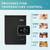 EUHOMY 3.5 Cu.Ft Chest Freezer with Removable Basket, Small Deep Freezer Adjustable 7 Thermostat, Quiet Mini Freezer Free-Standing Top Door, Energy Saving for Apartment/Garage/Basement/Dorm/Home,Black(5.0 CUFT)