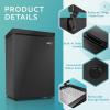 EUHOMY 3.5 Cu.Ft Chest Freezer with Removable Basket, Small Deep Freezer Adjustable 7 Thermostat, Quiet Mini Freezer Free-Standing Top Door, Energy Saving for Apartment/Garage/Basement/Dorm/Home,Black(2.8 CU.FT)