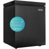 EUHOMY 3.5 Cu.Ft Chest Freezer with Removable Basket, Small Deep Freezer Adjustable 7 Thermostat, Quiet Mini Freezer Free-Standing Top Door, Energy Saving for Apartment/Garage/Basement/Dorm/Home,Black(1.8 CU.FT)