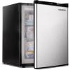 EUHOMY Upright freezer, 2.1 Cubic Feet, Single Door Compact Mini Freezer with Reversible Stainless Steel Door, Removable Shelves, Small freezer for Home/Dorms/Apartment/Office, Silver(2.1 CU.FT)