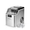 EUHOMY Ice Cube Maker Machine Countertop, 2 Ways to Add Water, 45Lbs/Day 24 Pcs Ready in 13 Mins, Self-Cleaning Portable Compact, with Ice Scoop & Basket, Perfect for Home/Kitchen/Office/Bar(Ice Cube Maker)