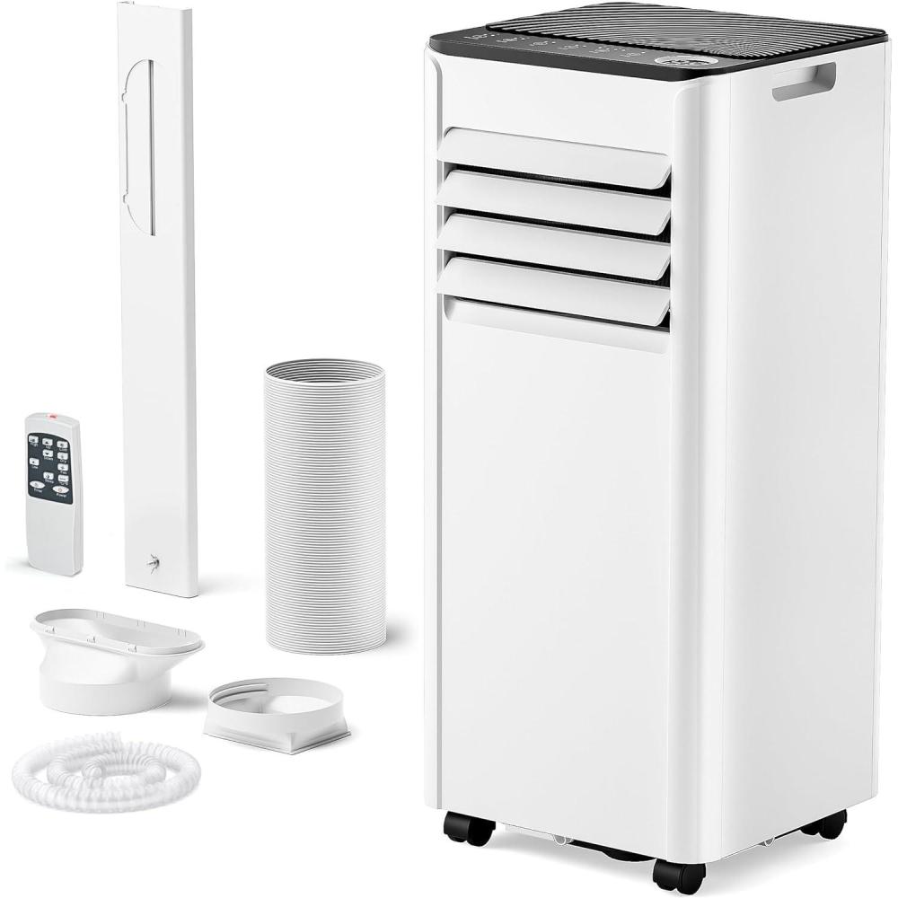 imageEUHOMY 10000 BTU Portable Air Conditioners Up to 450 sqft 31 Standing Smart Cooling AC with Remote Dehumidifier Fan Air Conditioner Cools Room 3 Modes 24hour timer LED Display Bedroom10 000 BTU  NEW 2025