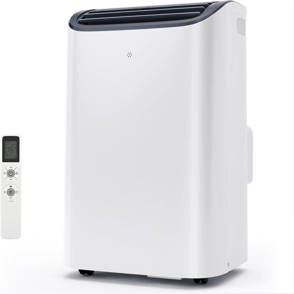 imageEUHOMY Portable Air Conditioners 12000 Btu 3 in 1 Portable Cooling AC with Dehumidifier Fan Modes Standup AC Unit with 46dB Low Noise ampamp 24H Timer Sleep Mode for Bedroom Rooms up to 550 SqFt12000 BTU NEW