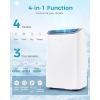 EUHOMY 10,000 BTU Portable Air Conditioners Up to 450 sq.ft, 3-1 Standing Smart Cooling AC with Remote, Dehumidifier, Fan, Air Conditioner Cools Room, 3 Modes, 24-hour timer, LED Display, Bedroom(14000 BTU)