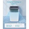 EUHOMY 10,000 BTU Portable Air Conditioners Up to 450 sq.ft, 3-1 Standing Smart Cooling AC with Remote, Dehumidifier, Fan, Air Conditioner Cools Room, 3 Modes, 24-hour timer, LED Display, Bedroom(14000 BTU)