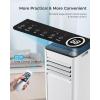 EUHOMY 10,000 BTU Portable Air Conditioners Up to 450 sq.ft, 3-1 Standing Smart Cooling AC with Remote, Dehumidifier, Fan, Air Conditioner Cools Room, 3 Modes, 24-hour timer, LED Display, Bedroom(10 000 BTU)
