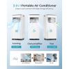 EUHOMY 10,000 BTU Portable Air Conditioners Up to 450 sq.ft, 3-1 Standing Smart Cooling AC with Remote, Dehumidifier, Fan, Air Conditioner Cools Room, 3 Modes, 24-hour timer, LED Display, Bedroom(8 000 BTU)
