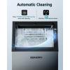 EUHOMY Commercial Ice Maker Machine,100lbs/24H Stainless Steel Under Counter Ice Machine with 33lbs Storage Bin, Freestanding Ice Maker for Home/Bar/Cafe/Restaurant(100lbs/day)
