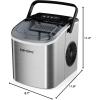 EUHOMY Nugget Ice Maker Countertop, Max 40lbs/Day, Auto-Cleaning, 2Qt Reservoir, Compact Sonic Ice Maker with 2.5lbs Basket and Scoop, Soft Chewable Nugget Ice for Home/Party/RV/Camping (Stainless)(Grey)