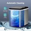 EUHOMY Nugget Ice Makers Countertop, Ready in 8 Mins, 35lbs/24H, Self-Cleaning, Portable Ice Maker Machine with Ice Scoop & Basket, Sonic Ice Maker with Chewable Pellet Ice for Home/Party/RV/Camping(Silver)