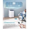 EUHOMY Portable Air Conditioners 12,000 Btu, 3 in 1 Portable Cooling AC with Dehumidifier, Fan Modes, Stand-up AC Unit with 46dB Low Noise & 24H Timer, Sleep Mode for Bedroom, Rooms up to 550 Sq.Ft(12 000 BTU)