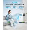 EUHOMY Portable Air Conditioners 12,000 Btu, 3 in 1 Portable Cooling AC with Dehumidifier, Fan Modes, Stand-up AC Unit with 46dB Low Noise & 24H Timer, Sleep Mode for Bedroom, Rooms up to 550 Sq.Ft(8000 BTU  NEW)