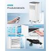 EUHOMY Portable Air Conditioners 12,000 Btu, 3 in 1 Portable Cooling AC with Dehumidifier, Fan Modes, Stand-up AC Unit with 46dB Low Noise & 24H Timer, Sleep Mode for Bedroom, Rooms up to 550 Sq.Ft(7 000 BTU)