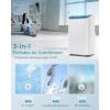 EUHOMY Portable Air Conditioners 12,000 Btu, 3 in 1 Portable Cooling AC with Dehumidifier, Fan Modes, Stand-up AC Unit with 46dB Low Noise & 24H Timer, Sleep Mode for Bedroom, Rooms up to 550 Sq.Ft(14 000 BTU)