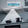 Euhomy Ductless Under Cabinet Range Hood 30 inch with 2 Speed Exhaust Fan, Kitchen Wall Mount Range Hood 300 CFM with 2W LED Light, Vent Hood with Washable Filter, Stainless Steel(Under Cabinet – 3 Speed)