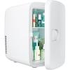EUHOMY Mini Fridge, 4 Liter/6 Cans AC/DC Small Refrigerator for Skincare, Portable Cooler and Warmer for Skin Care, Cosmetics, Beverage, 4L Makeup Mini Fridge for Bedroom, Car, Office, Dorm, Pink(White)