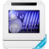 EUHOMY Portable Dishwasher Countertop Dishwashers, 8 Programs Mini Dishwasher, 5L Built-in Water Tank and Inlet hose, Self Clean, Baby Care, Air Dry Function, for Apartments & RVs, No Hookup Needed(8 Programs  White Door)