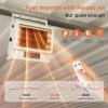 EUHOMY Electric Garage Heater 10000 Watt, Hardwired Ceiling Workshop heater with Full-Function Remote & 9-Hour Timer, ETL Compliant 240V Wall Heater Suitable for Garage, Workshop, Warehouse(5 000-Watt)