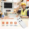 EUHOMY Electric Garage Heater 10000 Watt, Hardwired Ceiling Workshop heater with Full-Function Remote & 9-Hour Timer, ETL Compliant 240V Wall Heater Suitable for Garage, Workshop, Warehouse(7 500-Watt)