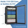 EUHOMY 11.4Cu.Ft Back Bar Cooler With 3 Glass Doors, 53″ Counter Height Beverage Refrigerator with LED Lighting, Commercial Display Bar Fridge for Beer,Soda Drinks,Wine, Black(3.2 CUFT Beverage Refrigerator)