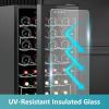 EUHOMY 18L Beverage Refrigerator Cooler, 24 Cans Mini Fridge with Quiet Compressor, Countertop Small Fridge with 40°F-61°F Digital Temperature Control, LED Lgiht for Home, Bar, Office(4.5 CUFT)